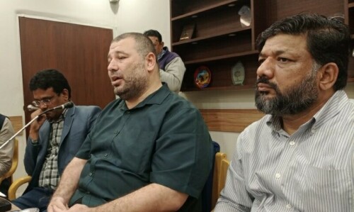 Hamas leader in Karachi calls for more anti-Israel protests Hamas leader in Karachi calls for more anti-Israel protests