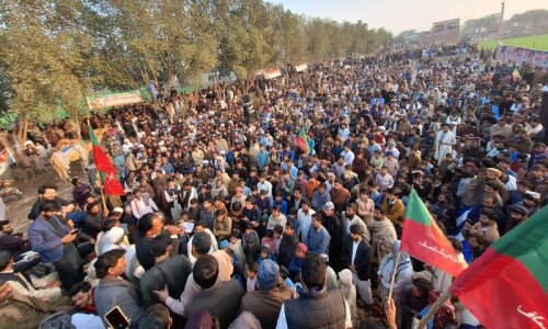PTI holds first power show in Swabi since May 9