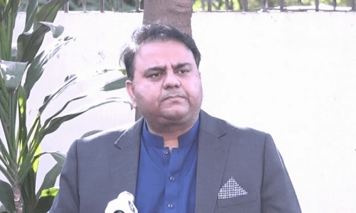 Ex-minister Fawad Chaudhry announces ‘complete boycott’ of Feb 8 polls Ex-minister Fawad Chaudhry announces ‘complete boycott’ of Feb 8 polls