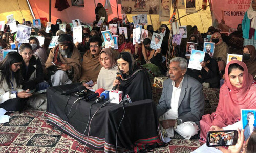 Baloch protesters call off sit-in outside Islamabad&rsquo;s National Press Club