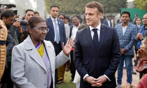 India fetes France&rsquo;s Macron at annual military parade