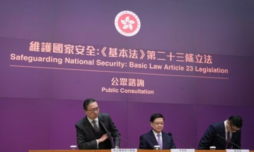 New Hong Kong national security law to add five crimes New Hong Kong national security law to add five crimes