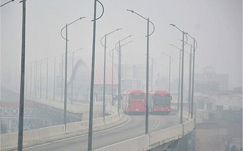 Fog disrupts air, road travel