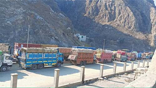 Torkham trade halted as visa curbs placed on truckers