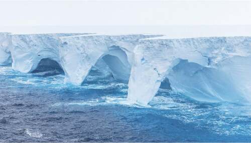 World&rsquo;s biggest iceberg &lsquo;battered&rsquo; by waves in Antarctica as it heads north