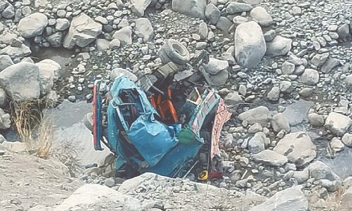 Three die as van carrying Dasu dam workers plunges into ravine Three die as van carrying Dasu dam workers plunges into ravine
