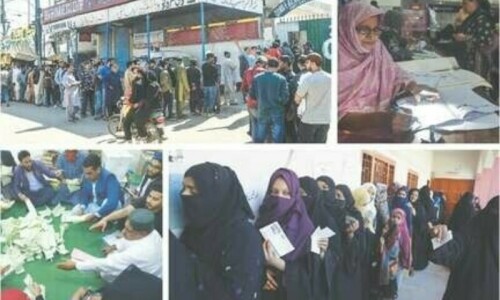 Rigging allegations mar peaceful polling in Karachi