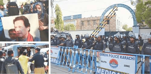 Showdown as protests erupt against &lsquo;rigged&rsquo; elections in Karachi