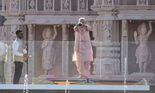 Modi opens grand Hindu temple in UAE as election nears Modi opens grand Hindu temple in UAE as election nears