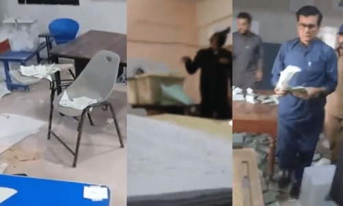 پولنگ اسٹیشن کے اندر توڑ پھوڑ، قادر مندوخیل اور دیگر کے خلاف مقدمہ درج