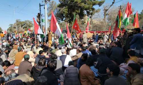 مبینہ انتخابی دھاندلی: چار جماعتی اتحاد کا احتجاج کا دائرہ بلوچستان بھر میں پھیلانے کا اعلان