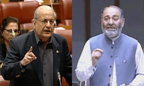 Spat in Senate over Alvi’s refusal to call NA session Spat in Senate over Alvi’s refusal to call NA session