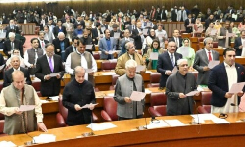 Newly elected representatives sworn in as ruckus mars maiden session of 16th National Assembly Newly elected representatives sworn in as ruckus mars maiden session of 16th National Assembly