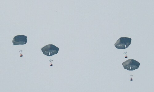 Jordan air-drops aid into Gaza Jordan air-drops aid into Gaza