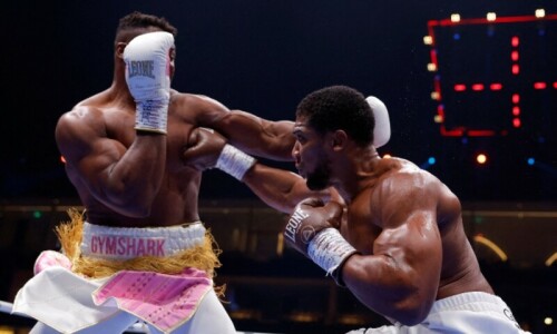 British heavyweight Anthony Joshua demolishes Ngannou with second-round knockout British heavyweight Anthony Joshua demolishes Ngannou with second-round knockout