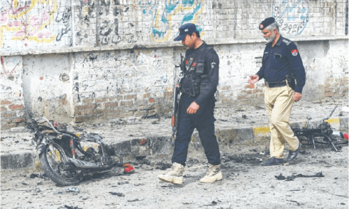 ‘Botched’ bombing leaves two dead in Peshawar ‘Botched’ bombing leaves two dead in Peshawar
