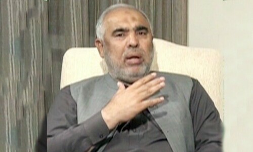 PTI to &lsquo;merge&rsquo; with Sunni Ittehad Council if ECP returns electoral symbol: Asad Qaiser