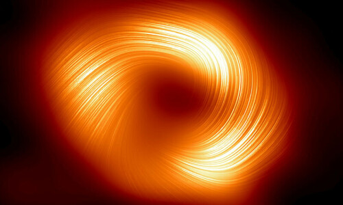 Twisted magnetic field observed around Milky Way&rsquo;s black hole