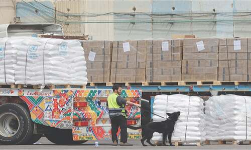 Israeli strike kills six Gazans waiting for aid Israeli strike kills six Gazans waiting for aid