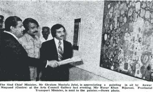 This week 50 years ago: Anwar Maqsood&rsquo;s paintings and traffic issues
