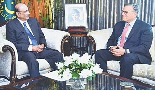 President urges US, UAE to invest in stock market