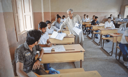 Minister raids class-IX exam centre, orders arrest of eight officials Minister raids class-IX exam centre, orders arrest of eight officials