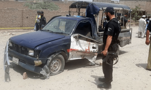 Six policemen injured in Bannu attack Six policemen injured in Bannu attack