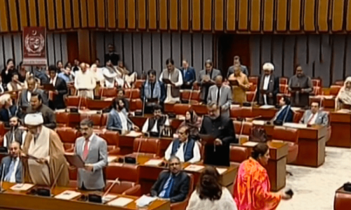 Senate chooses its custodians amid PTI walkout Senate chooses its custodians amid PTI walkout