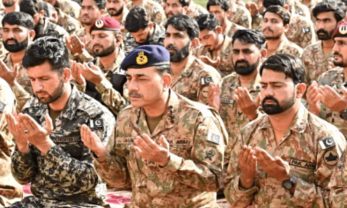 On Eidul Fitr, COAS Munir underscores ‘collective imperative’ to safeguard country’s hard-earned peace On Eidul Fitr, COAS Munir underscores ‘collective imperative’ to safeguard country’s hard-earned peace