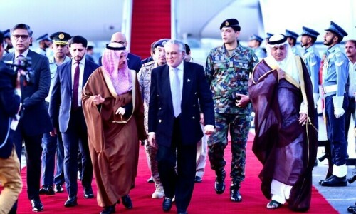 Saudi delegation led by FM Prince Faisal bin Farhan lands in Pakistan Saudi delegation led by FM Prince Faisal bin Farhan lands in Pakistan