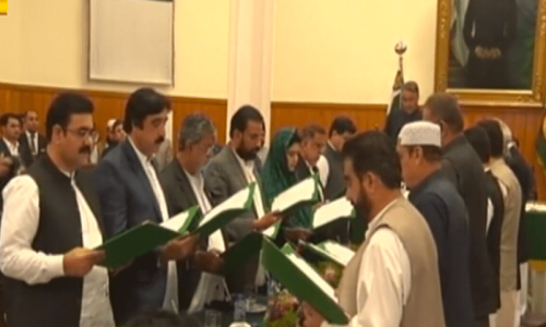 13 ministers, 4 advisers assigned portfolios in Balochistan