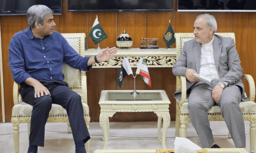 Iran&rsquo;s envoy, Mohsin Naqvi discuss Raisi&rsquo;s visit