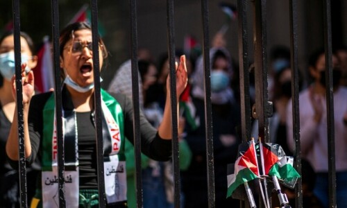 Tensions flare at US universities over Gaza protests