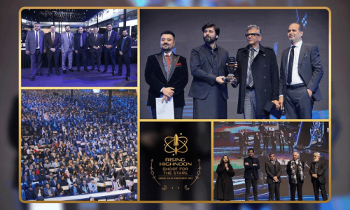 Fawad Khan unveils Highnoon’s corporate campaign ‘Enriching Life’ at their annual sales conference 2024 Fawad Khan unveils Highnoon’s corporate campaign ‘Enriching Life’ at their annual sales conference 2024