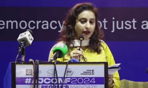 ‘Outrageous lie’: Asma Jahangir moot organiser rejects alleged manhandling of pro-Palestine protesters ‘Outrageous lie’: Asma Jahangir moot organiser rejects alleged manhandling of pro-Palestine protesters