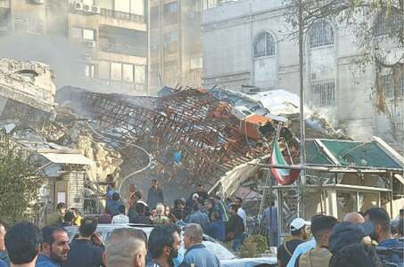 Israel ‘flattens’ Iranian embassy in Damascus Israel ‘flattens’ Iranian embassy in Damascus