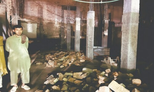 Construction of commercial building begins at site of Khyber temple Construction of commercial building begins at site of Khyber temple