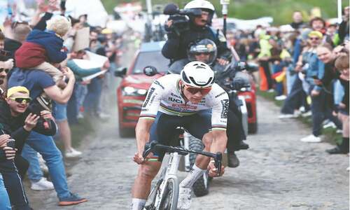 Van der Poel crushes rivals on Paris-Roubaix cobbles
