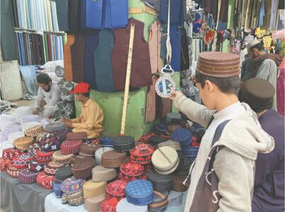 Traditional caps go like hot cakes in Khyber for Eid