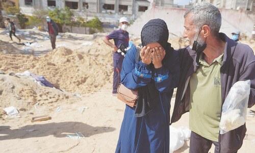 50 more bodies found at hospital in Gaza’s Khan Younis 50 more bodies found at hospital in Gaza’s Khan Younis