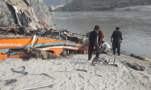 At least 20 killed, 21 injured as bus overturns on Karakoram Highway near Diamer At least 20 killed, 21 injured as bus overturns on Karakoram Highway near Diamer