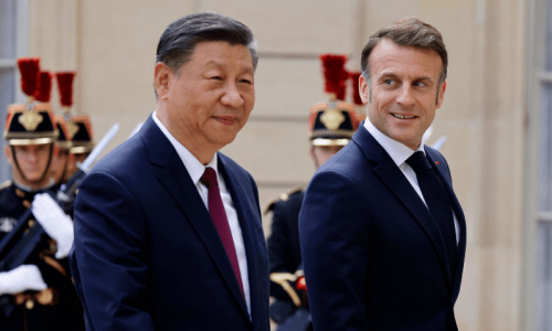 Macron presses China&rsquo;s Xi on Ukraine, trade at Paris summit