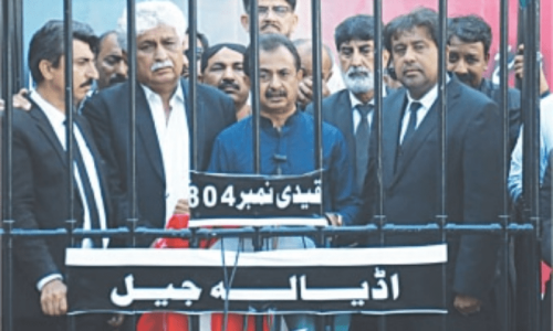 PTI claims police crackdown in Karachi ahead of May 9 protests PTI claims police crackdown in Karachi ahead of May 9 protests