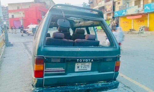 Wheel-jam, shutter-down strike observed in AJK&rsquo;s Muzaffarabad against police crackdown