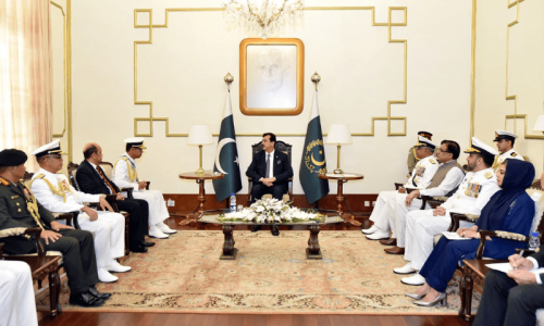 Senate Chairman Gilani takes charge as acting president