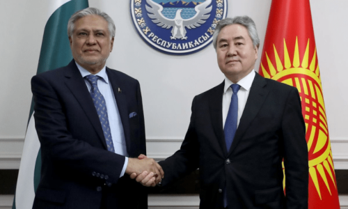 Ishaq Dar arrives in Bishkek as another 347 students return Ishaq Dar arrives in Bishkek as another 347 students return