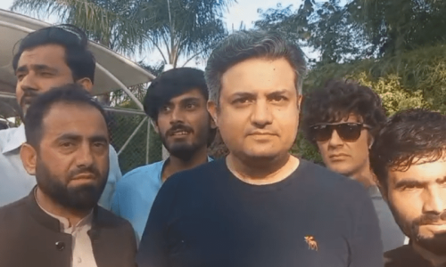 PTI leader Hammad Azhar reappears on public scene after almost a year in hiding PTI leader Hammad Azhar reappears on public scene after almost a year in hiding