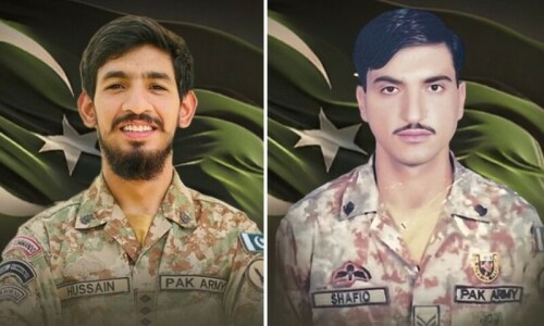 Captain, soldier martyred in operation in Peshawar&rsquo;s Hassan Khel: ISPR