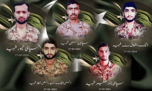 17 terrorists killed, 5 soldiers martyred in separate KP operations: ISPR 17 terrorists killed, 5 soldiers martyred in separate KP operations: ISPR