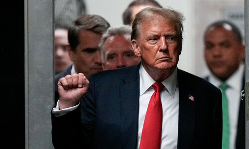 Trump&rsquo;s lawyers brand hush money case &lsquo;lies&rsquo;